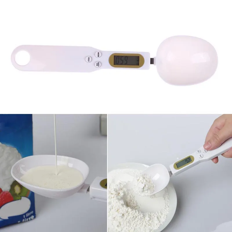 

500g/0.1g Portable LCD Digital Kitchen Scale Measuring Spoon Gram Electronic Spoon Weight Volumn Food Scales New High Quality