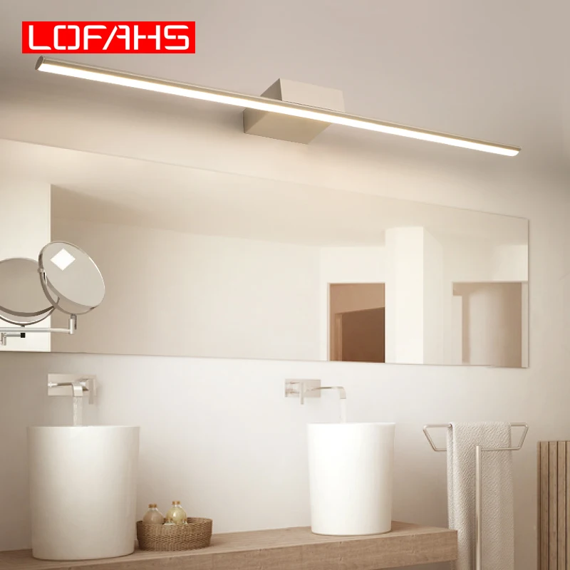 LOFAHS-luces Led para espejo de baño, lámpara moderna para maquillaje, tocador, novedad