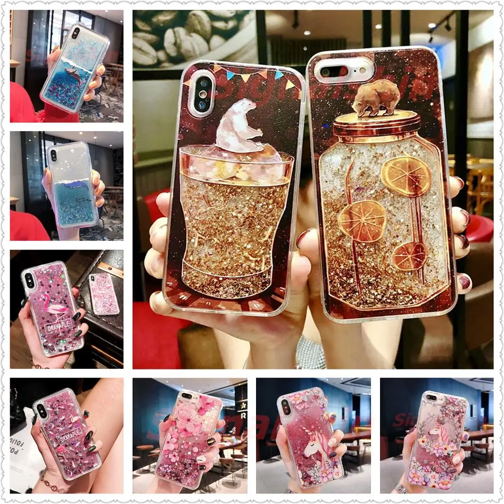 Чехол для телефона Signalshin Dynamic Quicksand Liquid Flamingo Huawei Nova 7i 6 SE 5 5i 4 nova 3 3i 2 Plus 2s 3e Pro