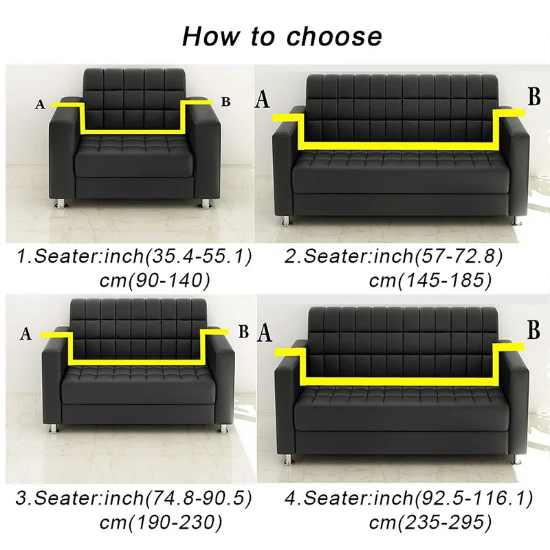 DIDIHOU 1/2/3/4 Seater Printed Sofa Tight Wrap Cover All-inclusive Slip-resistant Sectional Elastic Full Cover/towel | Дом и сад