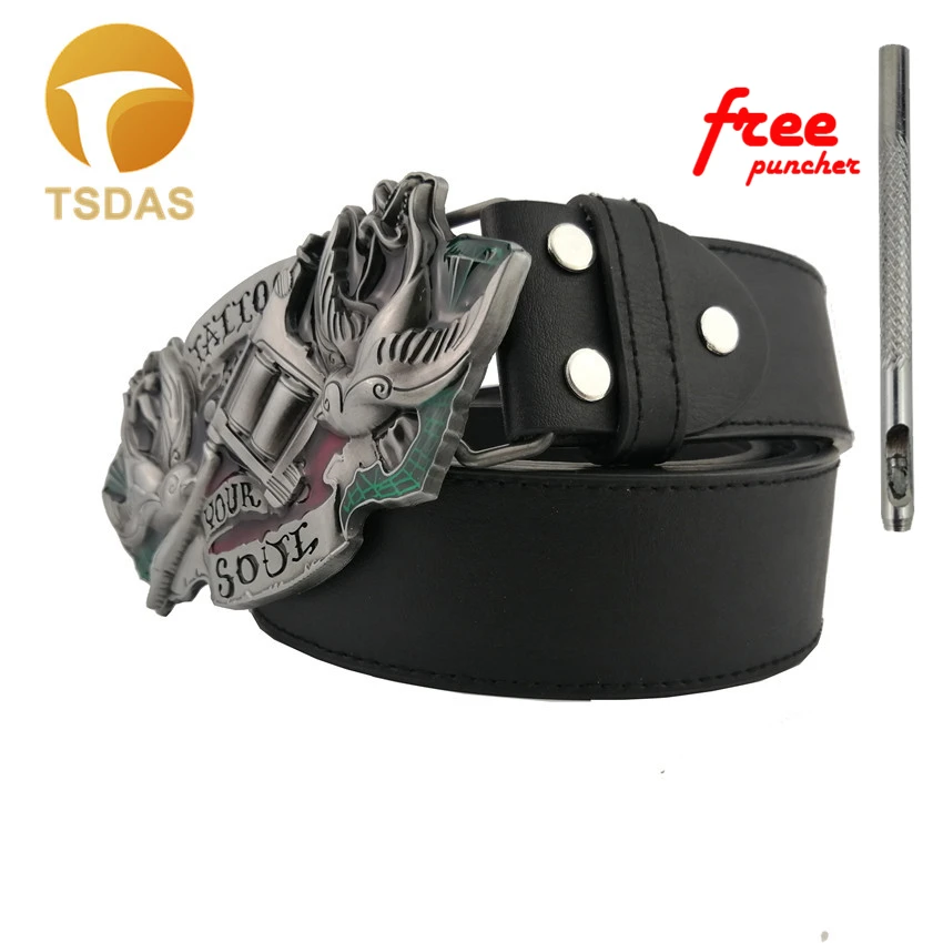 Западные ковбои татуировки твоей душе с ремнем и пряжкой магическое Оловянное