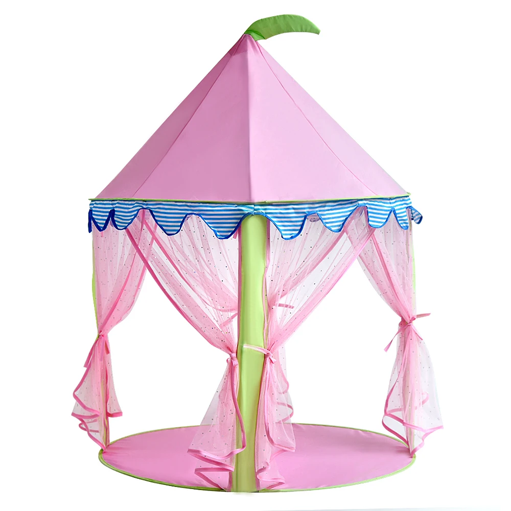 Princess tent Многоцветная детская палатка для детей складной детская игрушка пластиковая дом игры Piscina de bolinha играть Надувные палатки двор Пул - Цвет: Princess tent