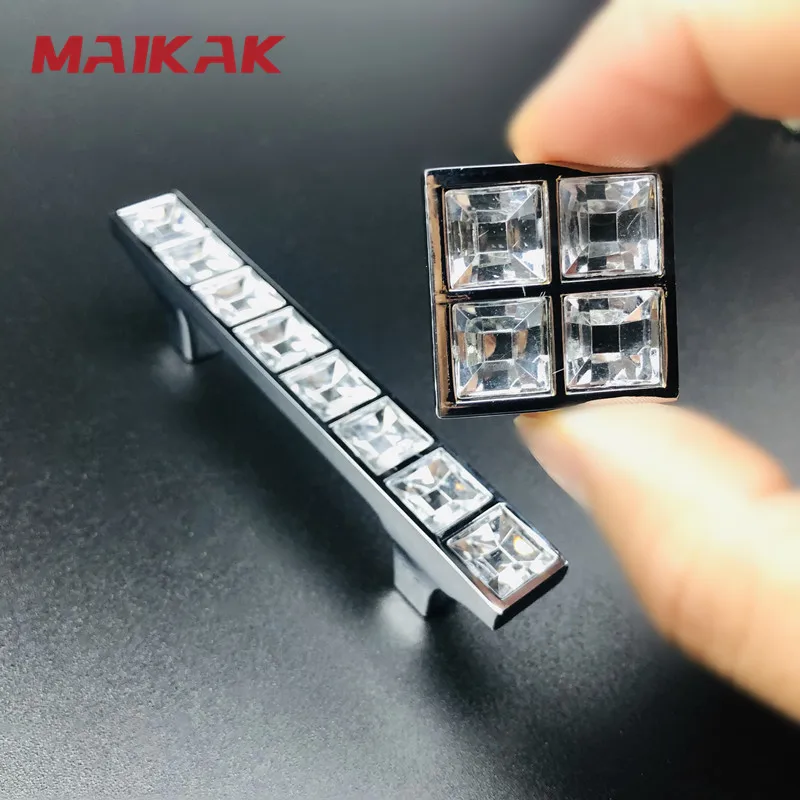 С украшением в виде кристаллов алмаза ручки шкафа класса люкс из цинкового