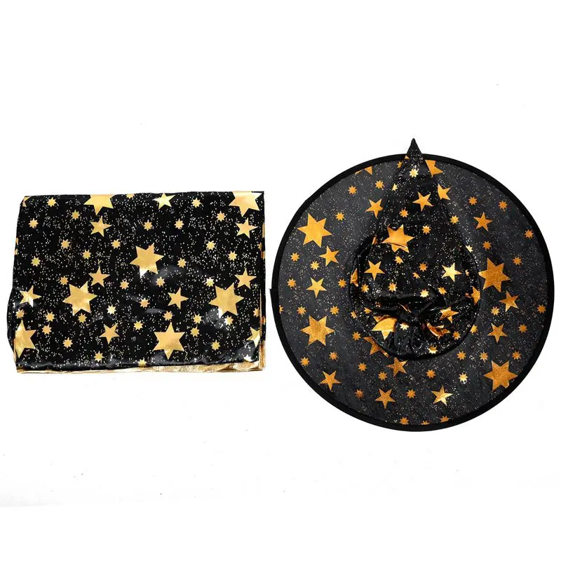 Костюмы на Хэллоуин накидка волшебника ведьмы с шапкой для мальчиков и девочек| |