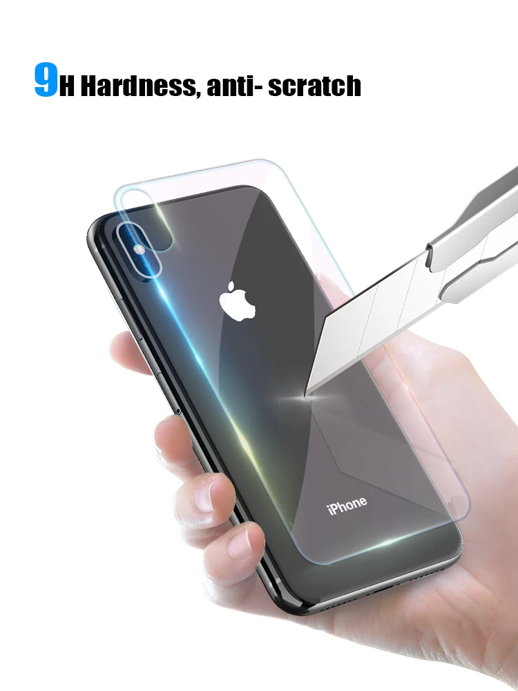NILLKIN для iPhone XS Max задняя крышка из закаленного стекла для iPhone 8 9H взрывозащищенный HD прозрачный протектор экрана для iPhone8 стекло