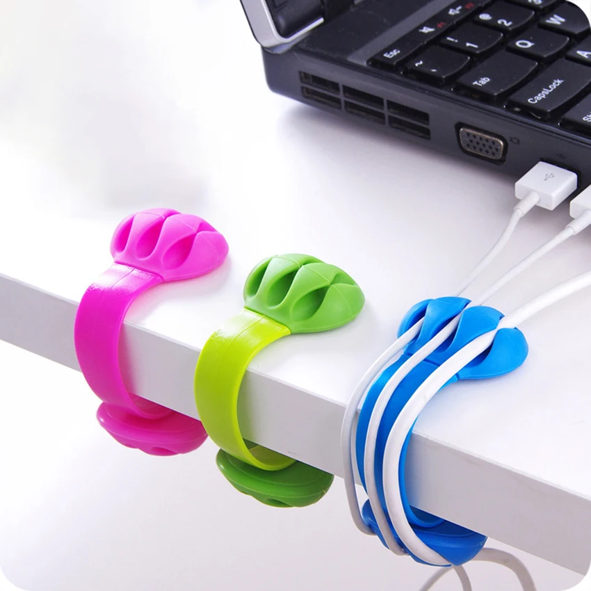 Зажим на стол Пластик кабельный зажим настольного провод шнура кабельные зажимы