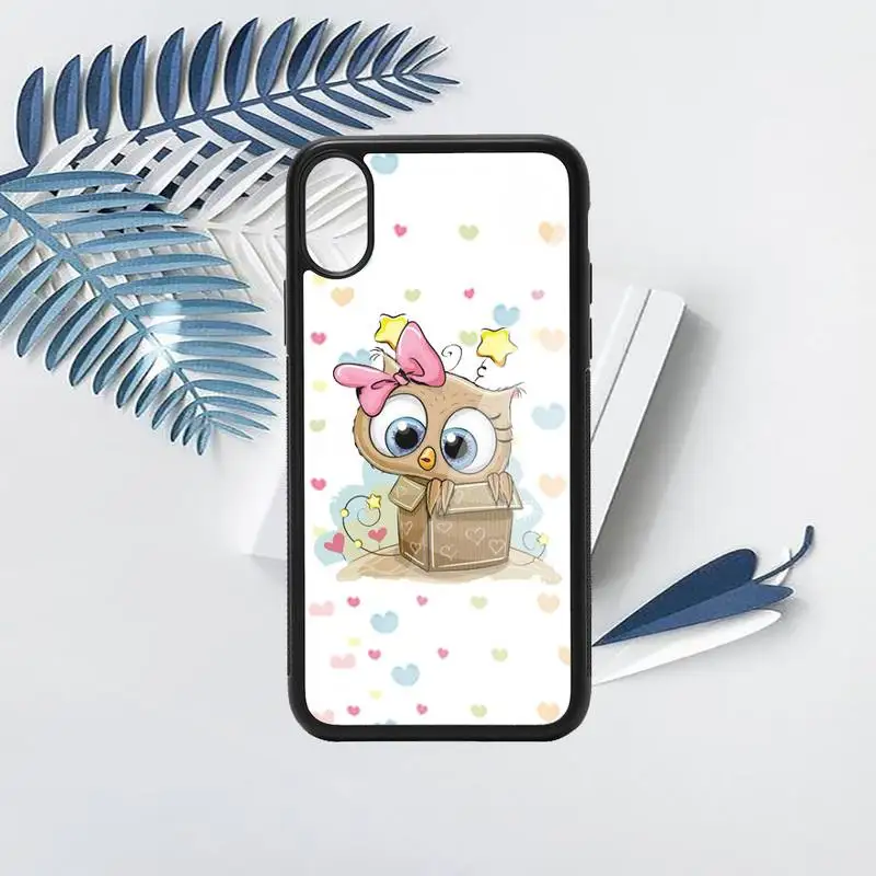 

Baby Cute Owl cartoon Phone Cases PC for iPhone 11 12 pro XS MAX 8 7 6 6S Plus X 5S SE 2020 XR