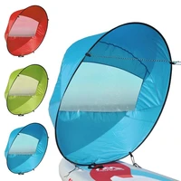 foldable transparent window summer surfing wind sail for kayak canoe rowing boat surfing wind sail