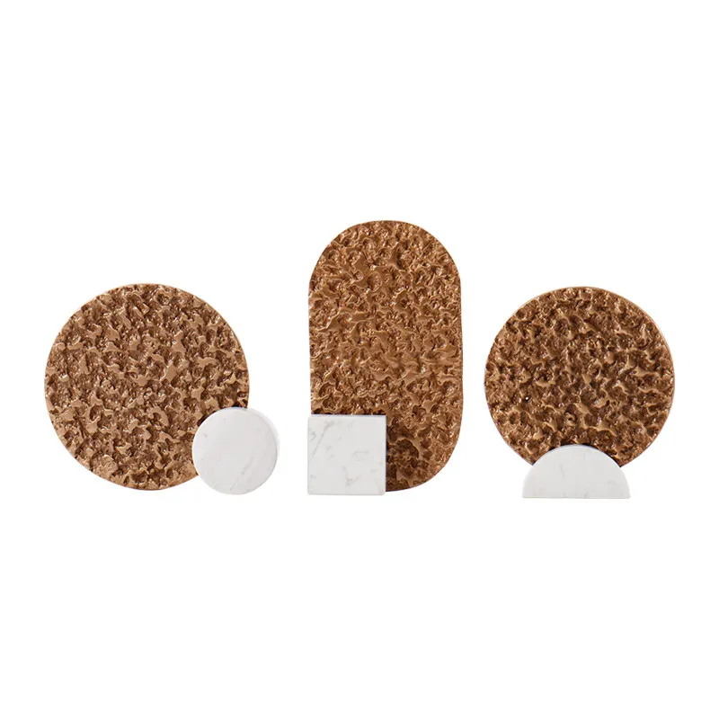 Современная роскошная мебель для дома золотая металлическая мраморная круглая