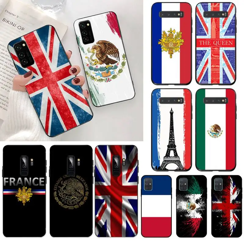 Чехол для телефона с флагом Великобритании и Мексики Samsung S20 plus Ultra S6 S7 edge S8 S9 S10 5G lite