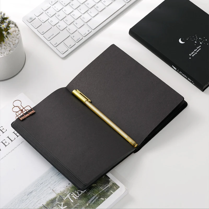 96 листов 32k черная бумага внутренняя страница блокнот эскиз граффити черный для