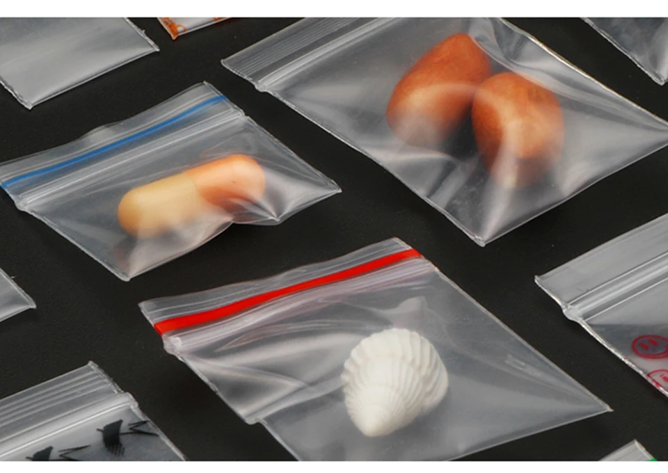 Небольшой Пластик Ziplock мешок с застежкой-молнией Ziplock таблетки мешки для упаковки Размеры мини замка застежка-молнии сумки для самостоятельной Печати