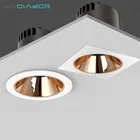 Затемнения светодиодный светильник с антибликовым покрытием светодиодный потолочный светильник 7 Вт, 12 Вт, 18 Вт светодиодный точечные светильники Спальня Кухня Светодиодный точечный светильник на потолок AC85-265V