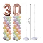 2 набора детских воздушных шаров на день рождения, подставка-подставка для украшения свадьбы, держатель для шариков в форме цифр для будущей мамы