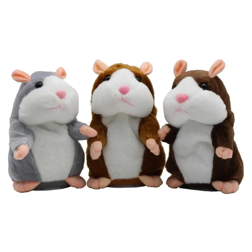 

Baby Cute Talking Hamster Mouse Pet Plush Toy Animal Doll Sound Record Repeat Educational Toys for Kids Children Brithday Gifts