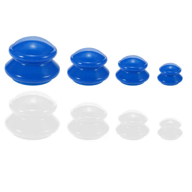 Набор китайских вакуумных банок силиконовые банки на присосках для массажа лица