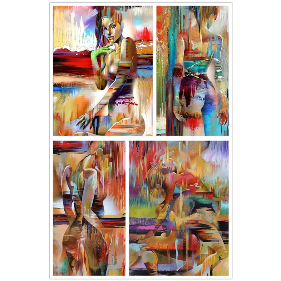 

Abstract Watercolor Lady 5D Diy Diamond Embroidery Women Diamond Painting Full Square/Round Drill Mosaic Girl Bedroom Decor