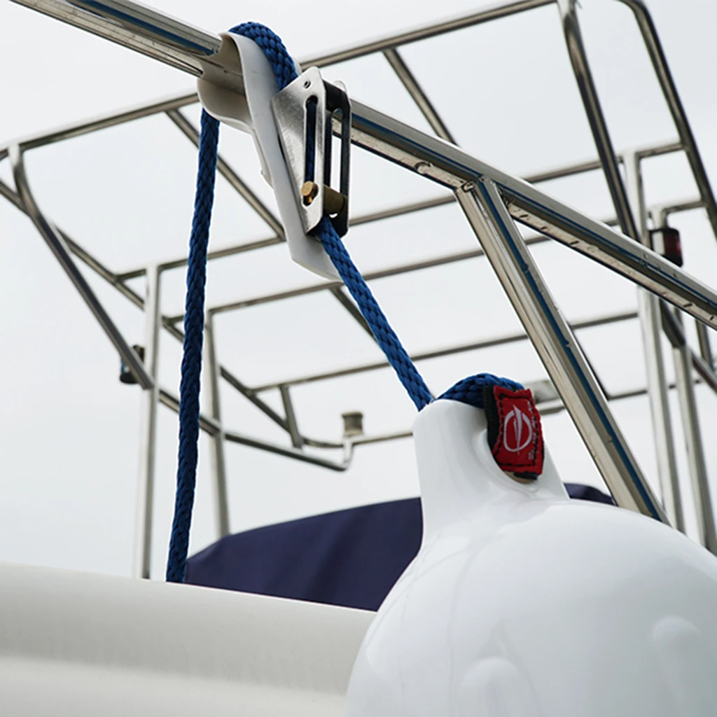 

Boat Marine Adjustable White Fender Holder Strap Adjusts 6.3 Inch Length