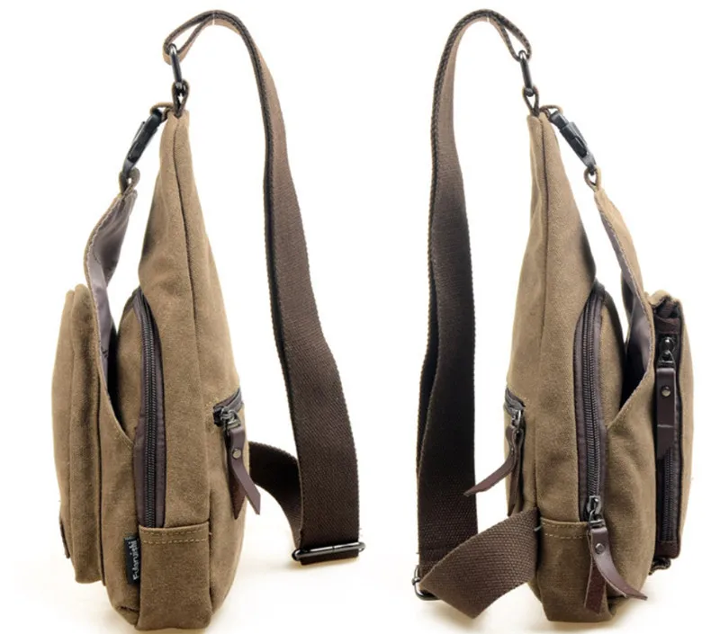 

Fashion Men Canvas Shoulder Messenger Bag Casual Chest bags Military Crossbody Bag for Man Multifunction Small Travel Bag