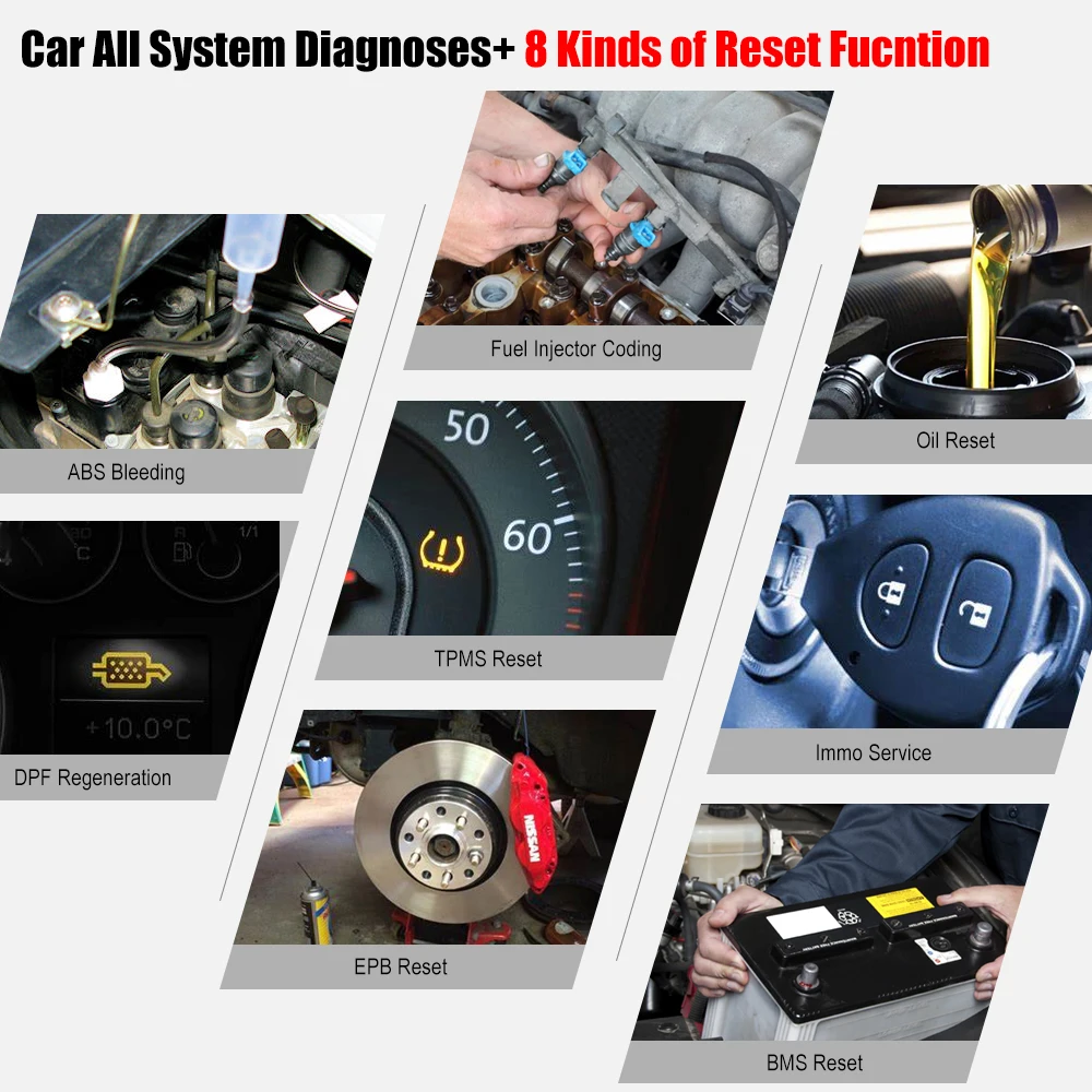 Автомобильный диагностический сканер Ancel X6 OBD2 Bluetooth устройство для полной