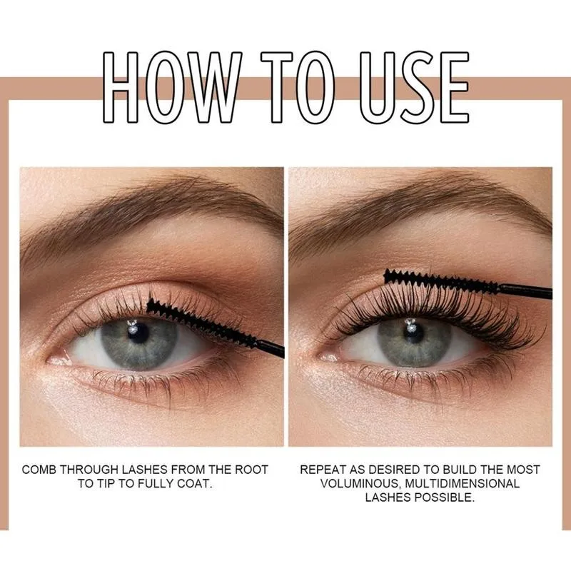 

Eyelash Primer Mascara Waterproof Fiber Mascara Length Mascara Curl Extension Eye Lashes Makeup Eyelash No-clumping 3d Cosm D3O1