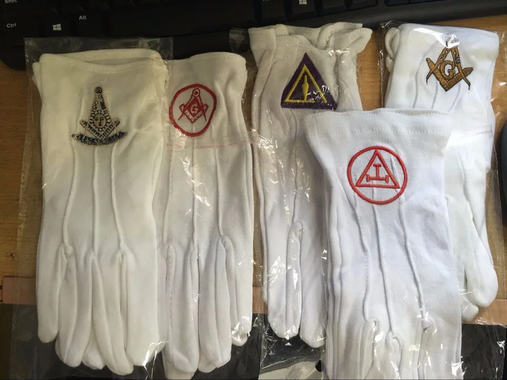 Горячая распродажа высокое качество масонские Перчатки Мейсон свободу сделаны