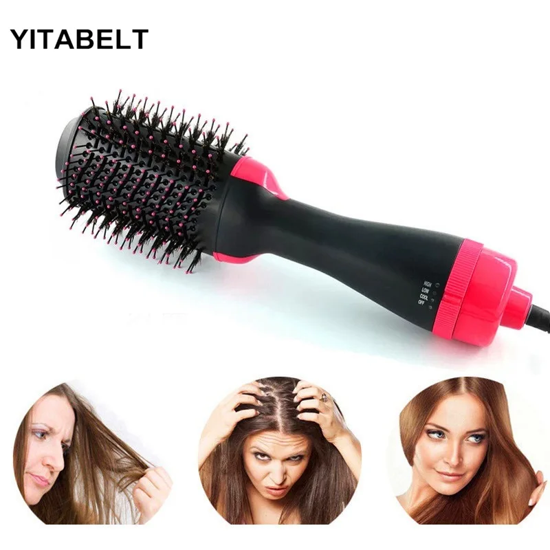 

Multifunctional Warm-Air Comb 2-in-1 Household Electric Blower Comb Hair Straightener
