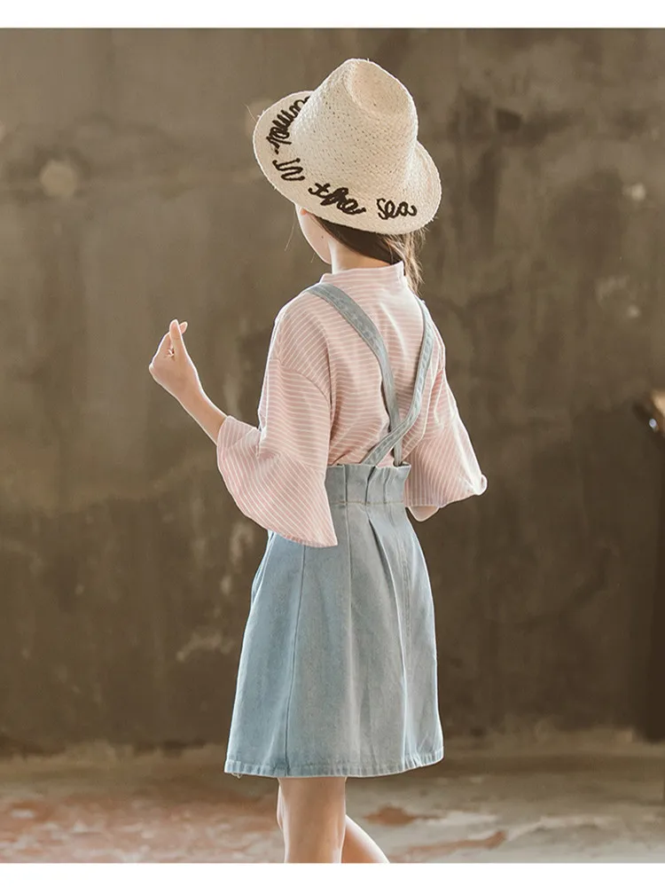 

2020 summer new all cotton short skirt for middle and big children, Korean version for girls, western style skirt for children,