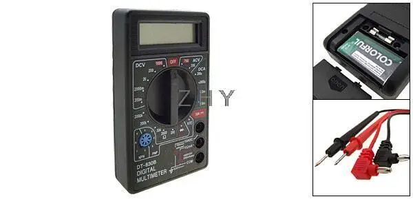 Digital LCD Multimeter Voltmeter Ammeter Ohm Measure Meter Black | Обустройство дома