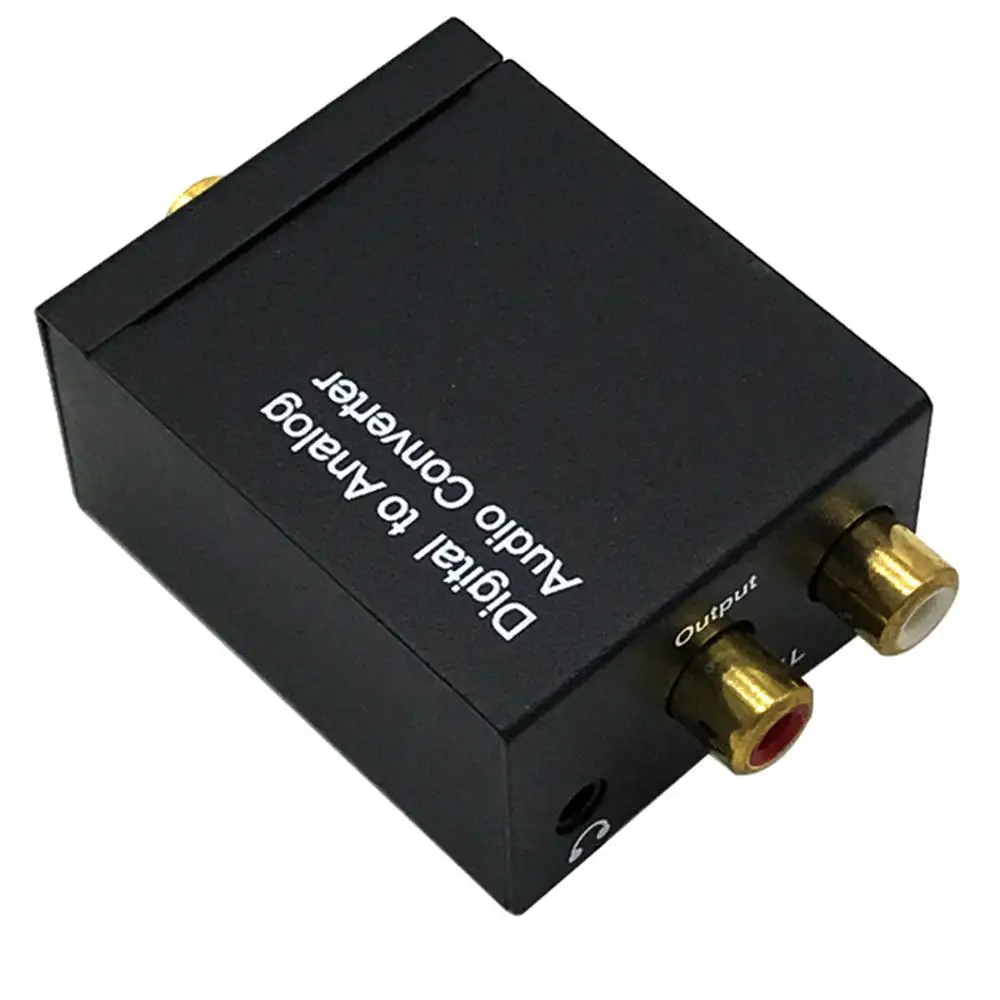 Оптический цифровой стерео аудио SPDIF Toslink коаксиальный сигнал в аналоговый