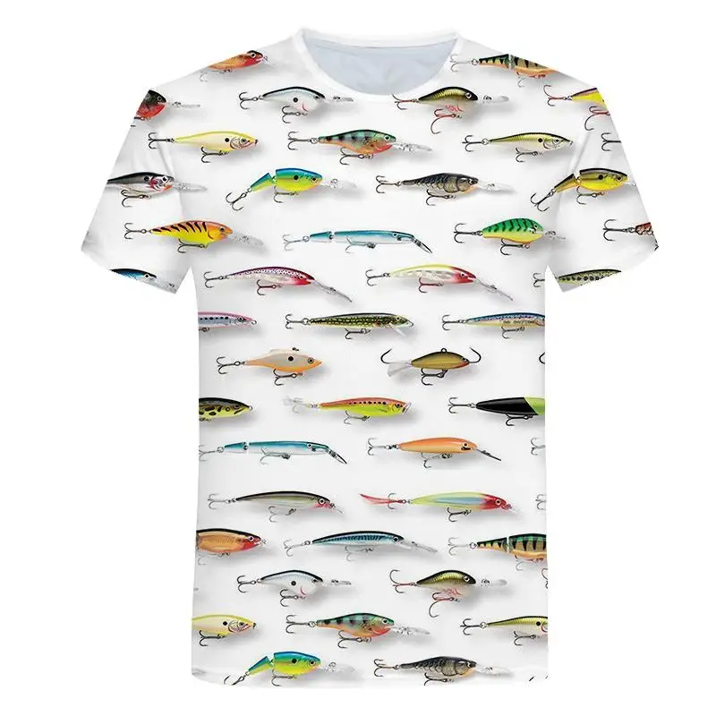 

2021 New Men Clothing 3D T Shirt Funny Fish Pattern Printed Men And Women Tshirt Hip hop Fishing T-shirt Harajuku Tops XXS-6XL