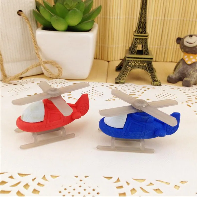 36 шт./лот Новинка Вертолет дизайнерский ластик подарок для студентов приз