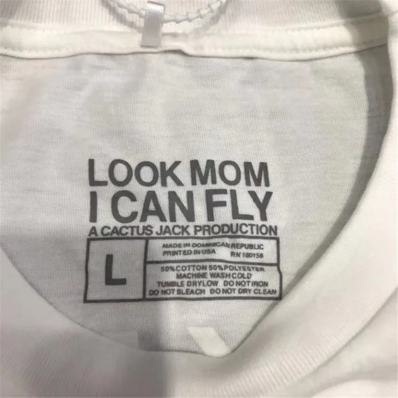 

2020ss Travis Scott Look Mom I Can Fly T-Shirt Men Women Astroworld T Shirt Men Tops Tees