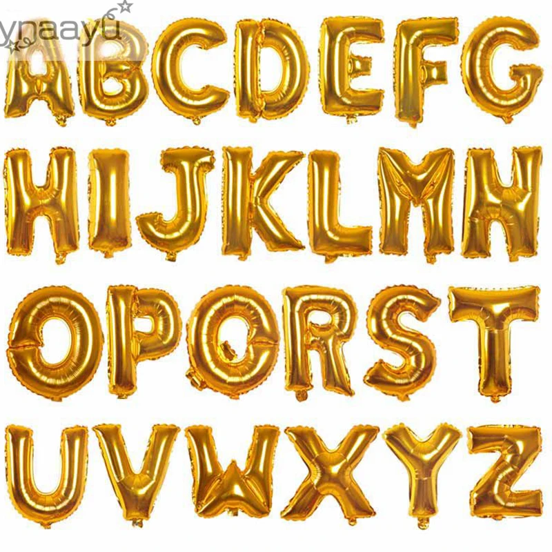 1 шт. 16-дюймовые фольгированные воздушные шары с надписями | Дом и сад