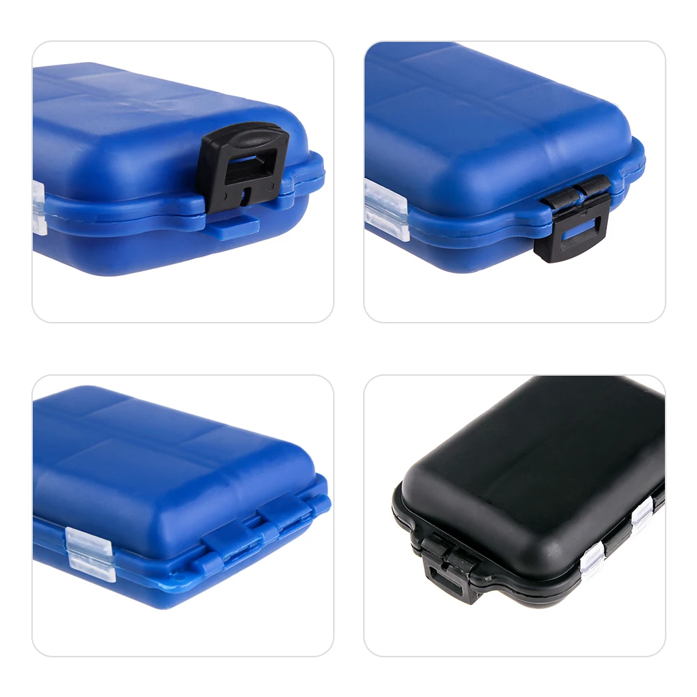 Mini Fishing Tackle Box with 10 Compartments - Plastic Storage Case for Lures, Hooks, Baits - Fishing Accessories Holder image 6