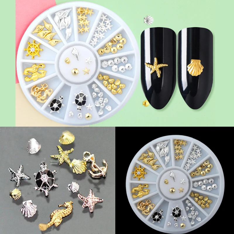 

Shiny Nail Art Wheel Rhinestone Crystal Decoration 3D Tips Design Manicure Nails Irregular Beads Stone Gems Nails Accessories