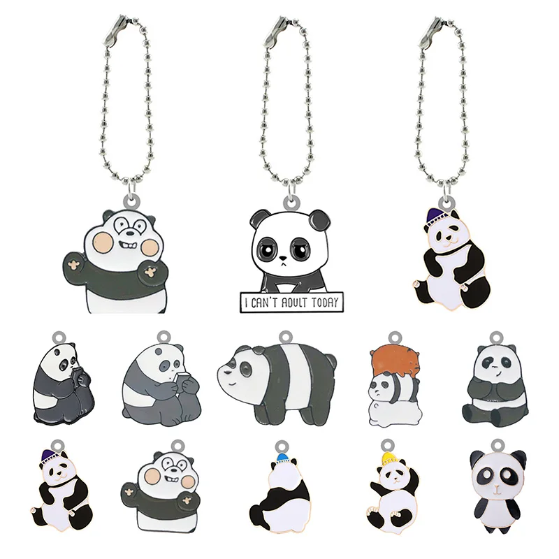 Забавный акриловый брелок TAFREE в форме панды с персонажами мультфильмов модные