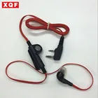Oppxun модные наушники-вкладыши красного цвета с 2 разъемами K для baofeng kenwood puxing 'd xun двухстороннее радио