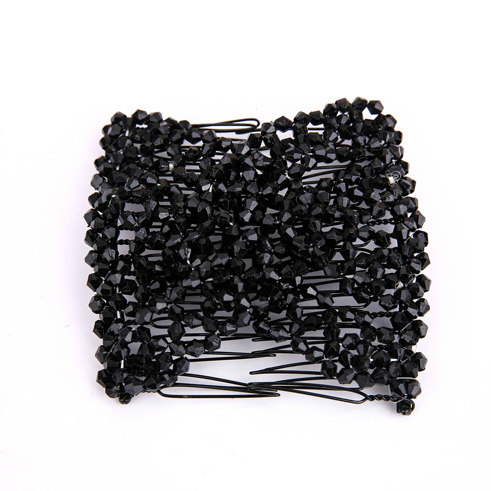 Гребень легко двойные зажимы Волшебные бусины эластичные скользящие заколки для