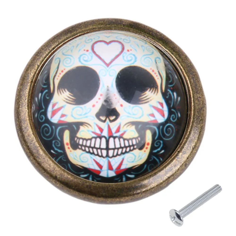 

Skull Vintage Knob Pull Handle For Furniture Cabinet Door Wardrobe Drawer Closet