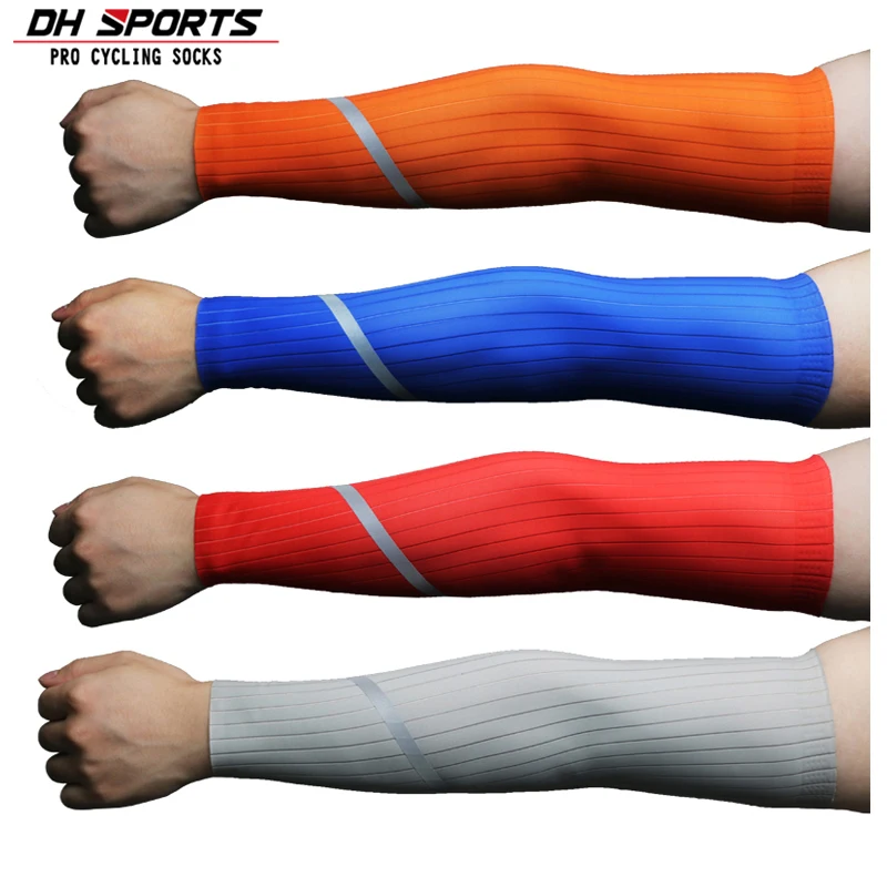 

Free Shipping DH Sports Reflective Cycling Sleeve Outdoor Sportswear Sunscreen and UV Protection50+ for Running Fishing Climbing