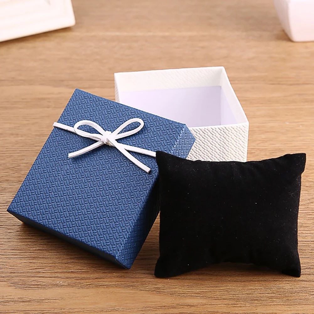 Fashion Bowknot Square Organizer Box Mesh Multiple Colors Jewelry Gift Packing Rings Earrings Necklace Storage Bags | Украшения и