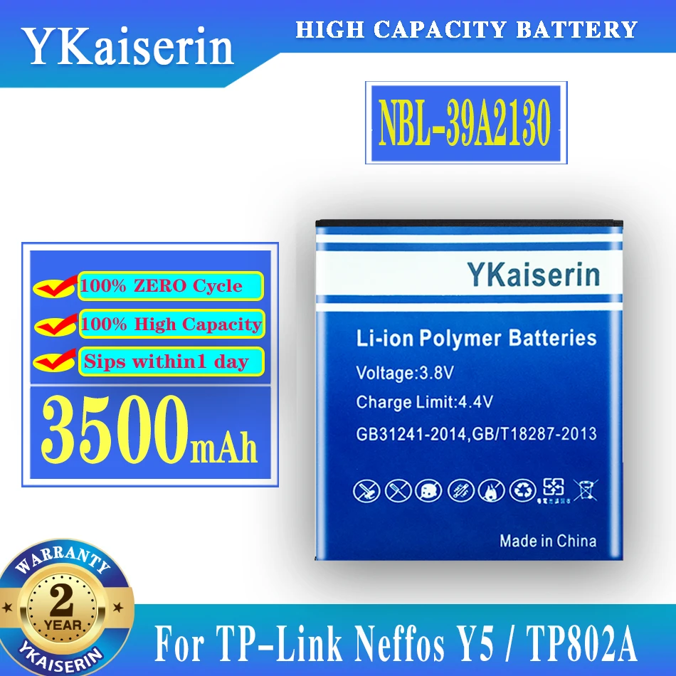 NBL 39A2130 для TP Link Neffos Y5/TP802A Батарея 3500 мА/ч мобильный телефон запасная батарея