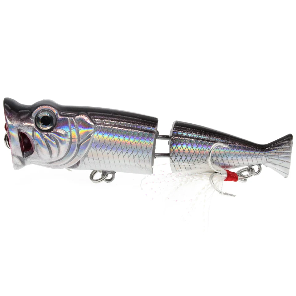 Рыболовные приманки Topwater Popper 8 5 см 11 г 7 цветов жесткие Искусственные воблеры