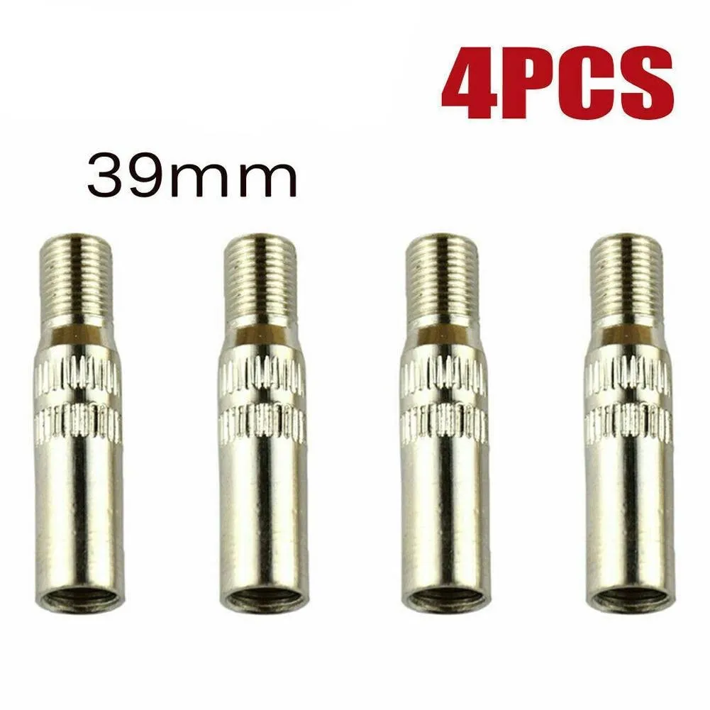 

4Pcs 39mm Metal Tire Wheel Valve Extension Extender Cap Stem For Car Truck Van Alloy Clip To Fix The Adapter Tire Inflation Rod