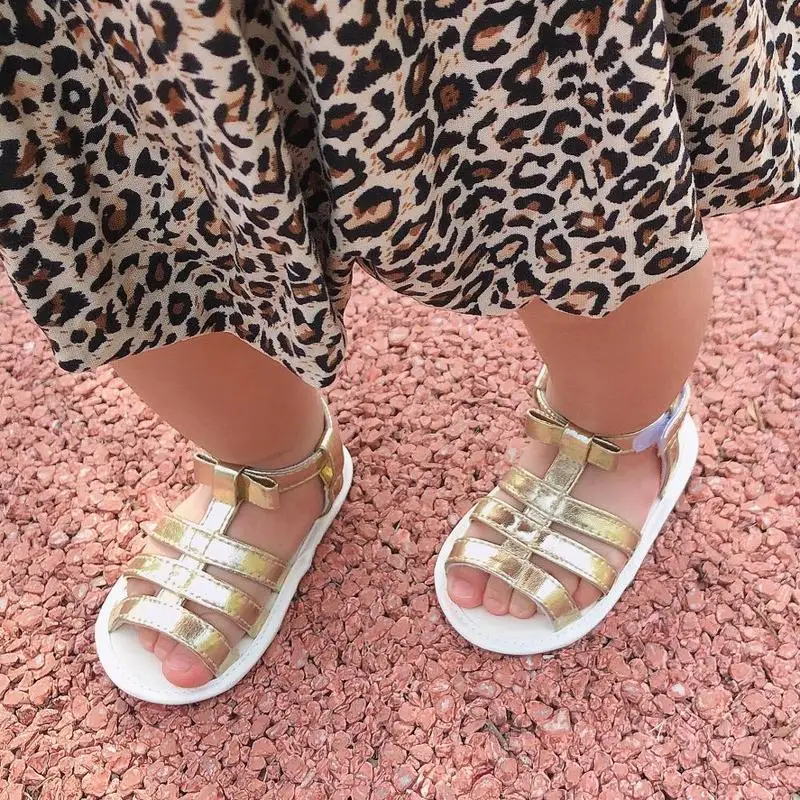 

Rome Gladiator Toddler Baby Shoes Soft Pu Leather Baby Shoes Firstwalkers Baby 0-18M Infant Shoes Skid-Proof With bow Headband