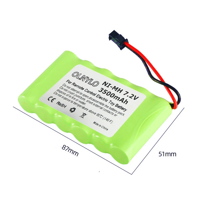 7.2v 3500mah AA NI-MH rechargeable battery For Remote control electric toy boat car truck 7.2 V nimh | Электроника