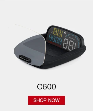 HUD зеркало автомобиля Head Up дисплей C500 лобовое стекло скорость проектор охранной сигнализации температура воды над скоростью об/мин Напряжение часы