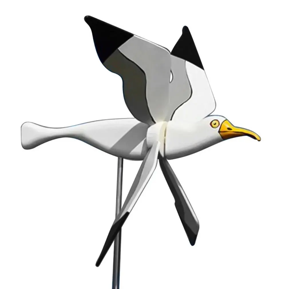 

Whirligig-Asuka Series Windmill Seagull Windmill Garden Lawn Decor Courtyard Farm Yard Animal Decor Stakes Wind Spinners