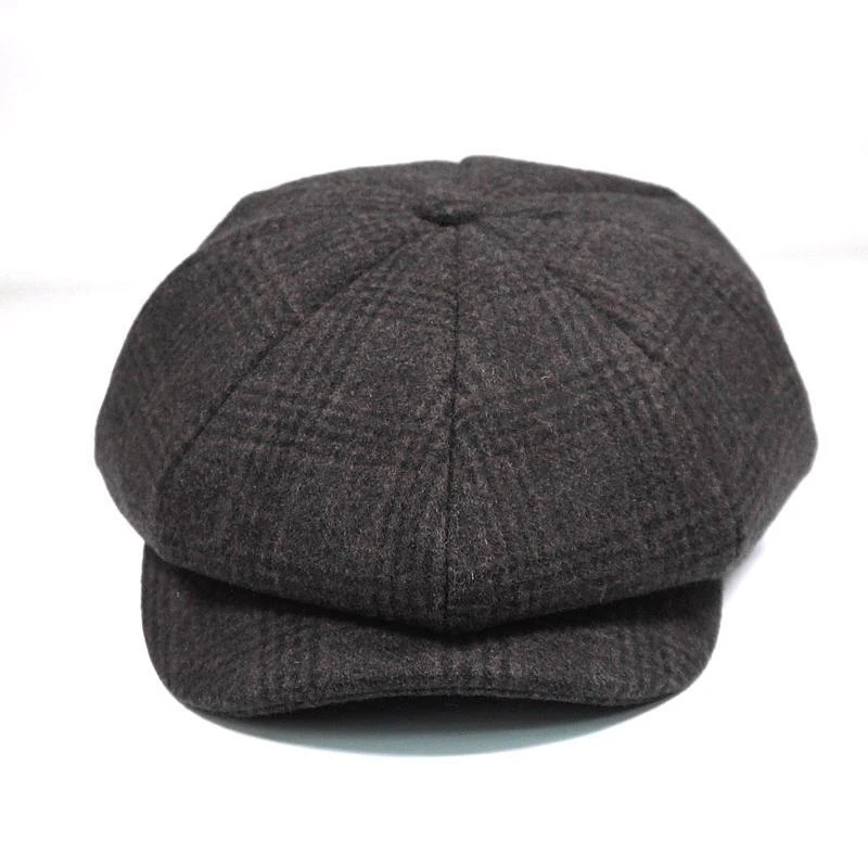2 Sizes Tommy Shelby Men Berets Hat Autumn New Vintage Herringbone Octagon Cap Women Casual Pumpkin Hat Gatsby Flat Hat  BLM91